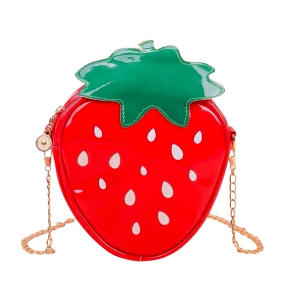 Vintage Handbags - Vintage Strawberry Crossbody Purse